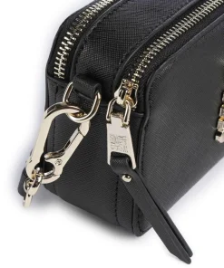 BRISA Umhängetasche Lederimitat schwarz