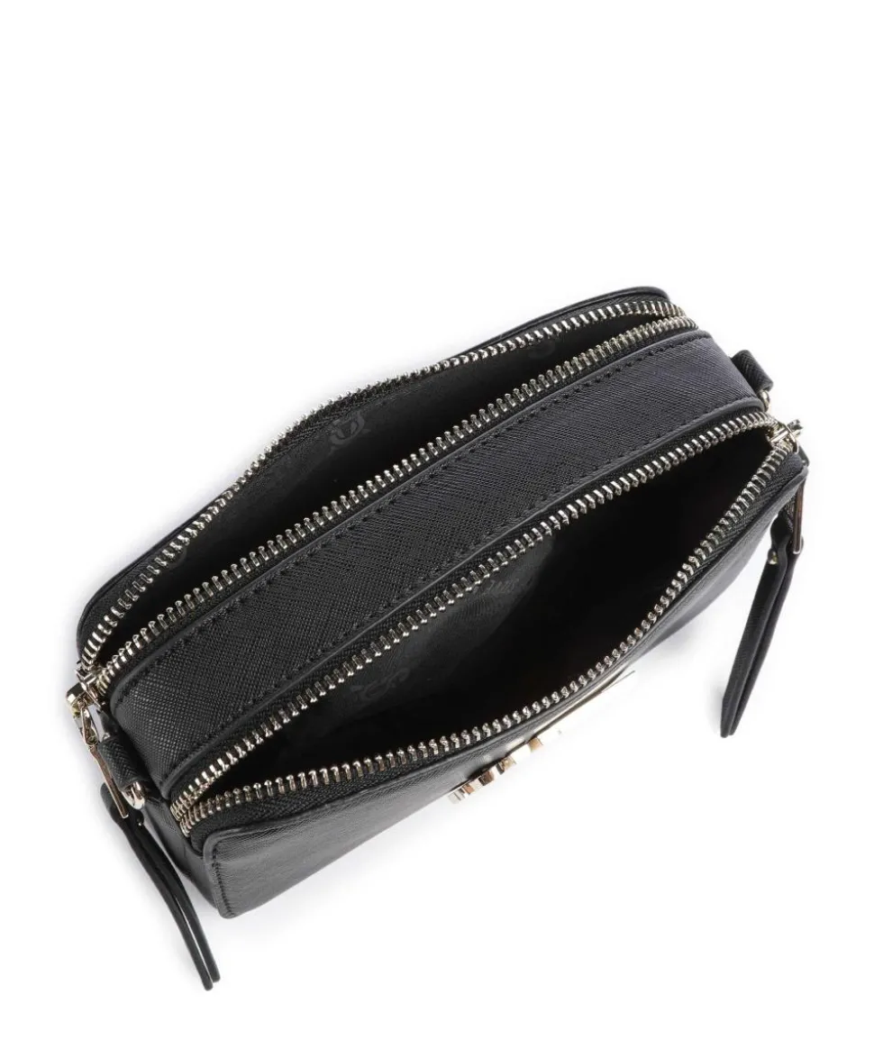 BRISA Umhängetasche Lederimitat schwarz