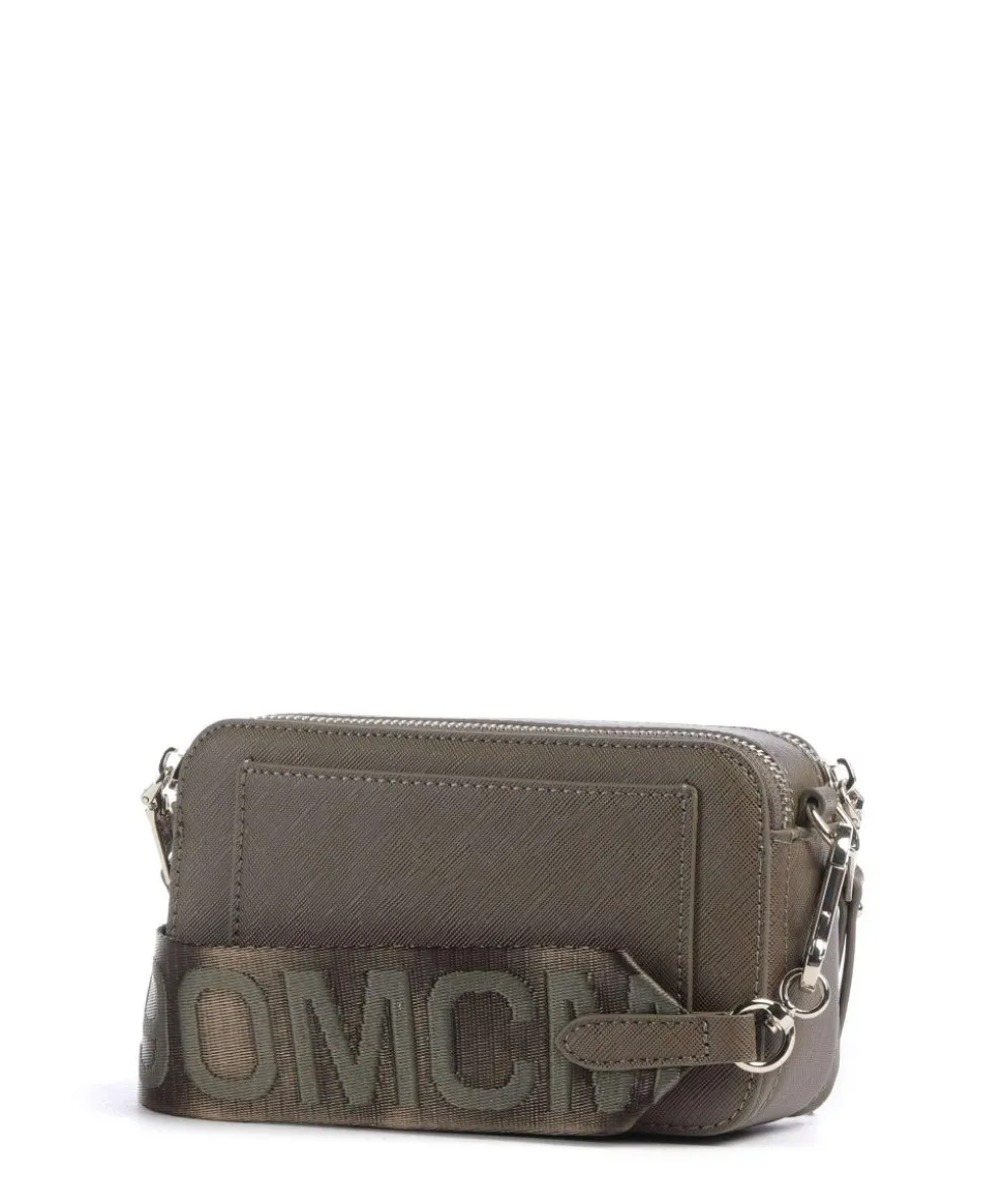 BRISA Umhängetasche Lederimitat olivgrün