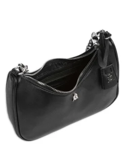 BRISKY-R Schultertasche Lederimitat schwarz