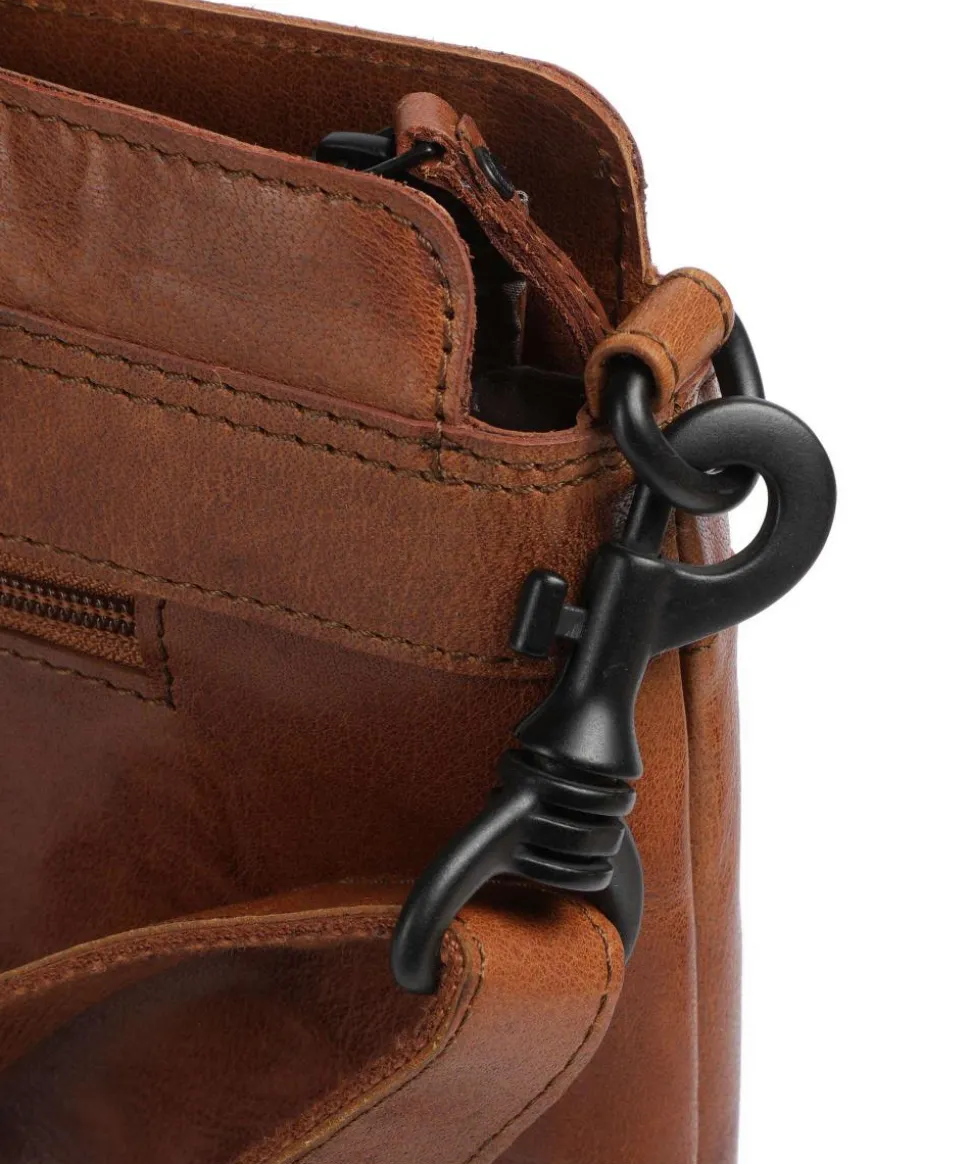 Bronco Bennie Aktentasche 14″ fein genarbtes Leder cognac