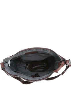 Bronco Beuteltasche Büffelleder dunkelbraun