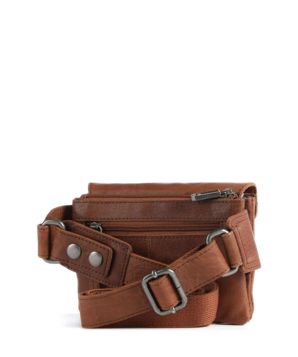 Bronco Gürteltasche fein genarbtes Leder cognac