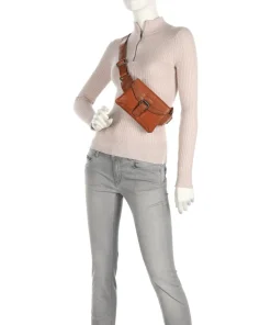 Bronco Gürteltasche fein genarbtes Leder cognac