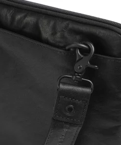 Bronco Laptoptasche 15″ fein genarbtes Leder schwarz