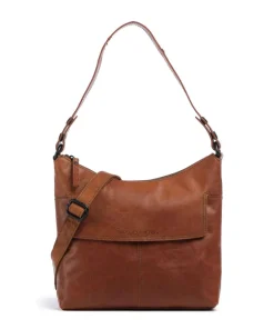 Bronco Sherrill Beuteltasche fein genarbtes Leder cognac