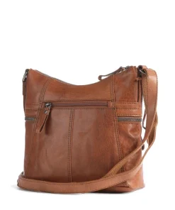 Bronco Umhängetasche Büffelleder cognac