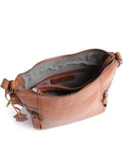 Bronco Umhängetasche Büffelleder cognac
