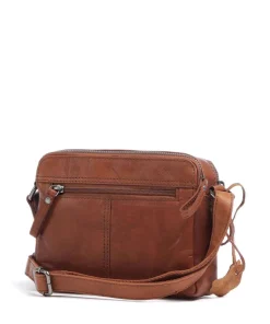 Bronco Umhängetasche Büffelleder cognac