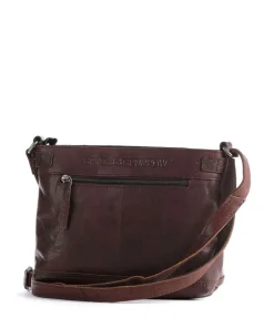 Bronco Umhängetasche Leder dunkelbraun