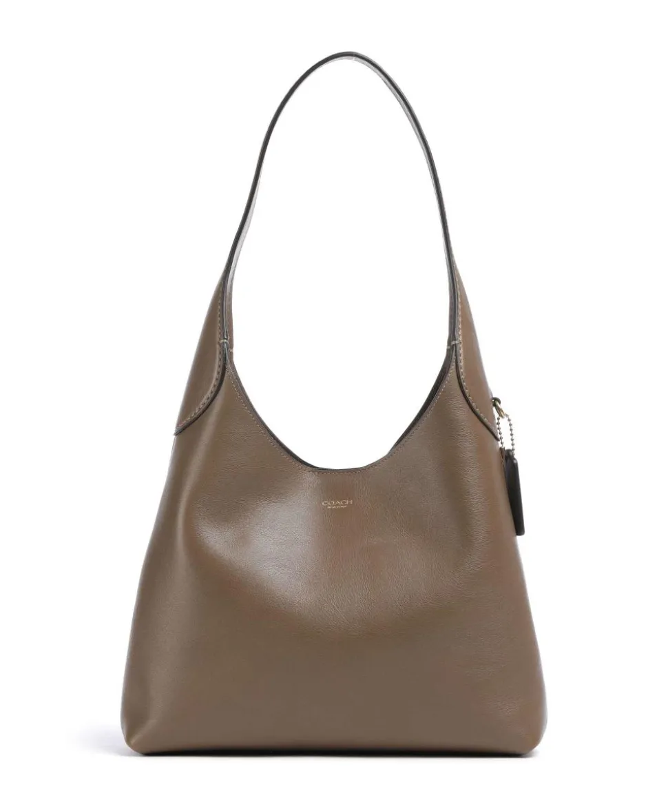 Brooklyn 28 Beuteltasche fein genarbtes Leder braun