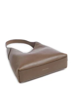 Brooklyn 28 Beuteltasche fein genarbtes Leder braun