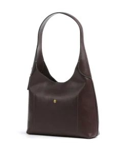 Brooklyn 28 Beuteltasche fein genarbtes Leder dunkelbraun