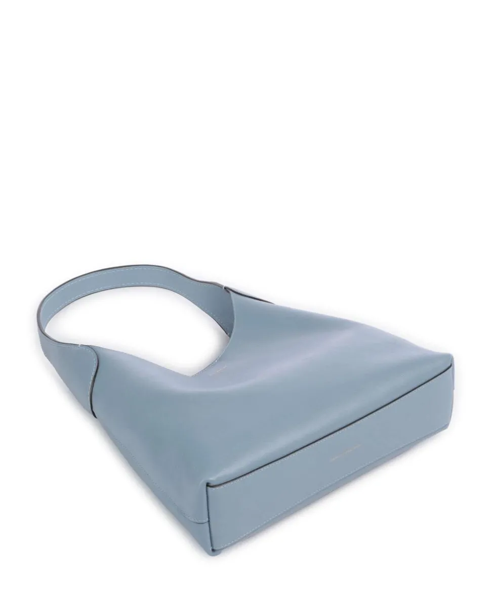 Brooklyn 28 Beuteltasche fein genarbtes Leder hellblau