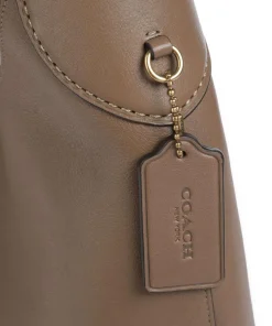 Brooklyn 39 Beuteltasche genarbtes Leder braun