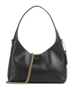Brooklyn 23 Schultertasche fein genarbtes Leder schwarz