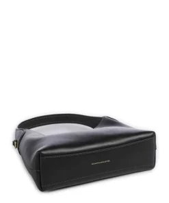 Brooklyn 23 Schultertasche fein genarbtes Leder schwarz