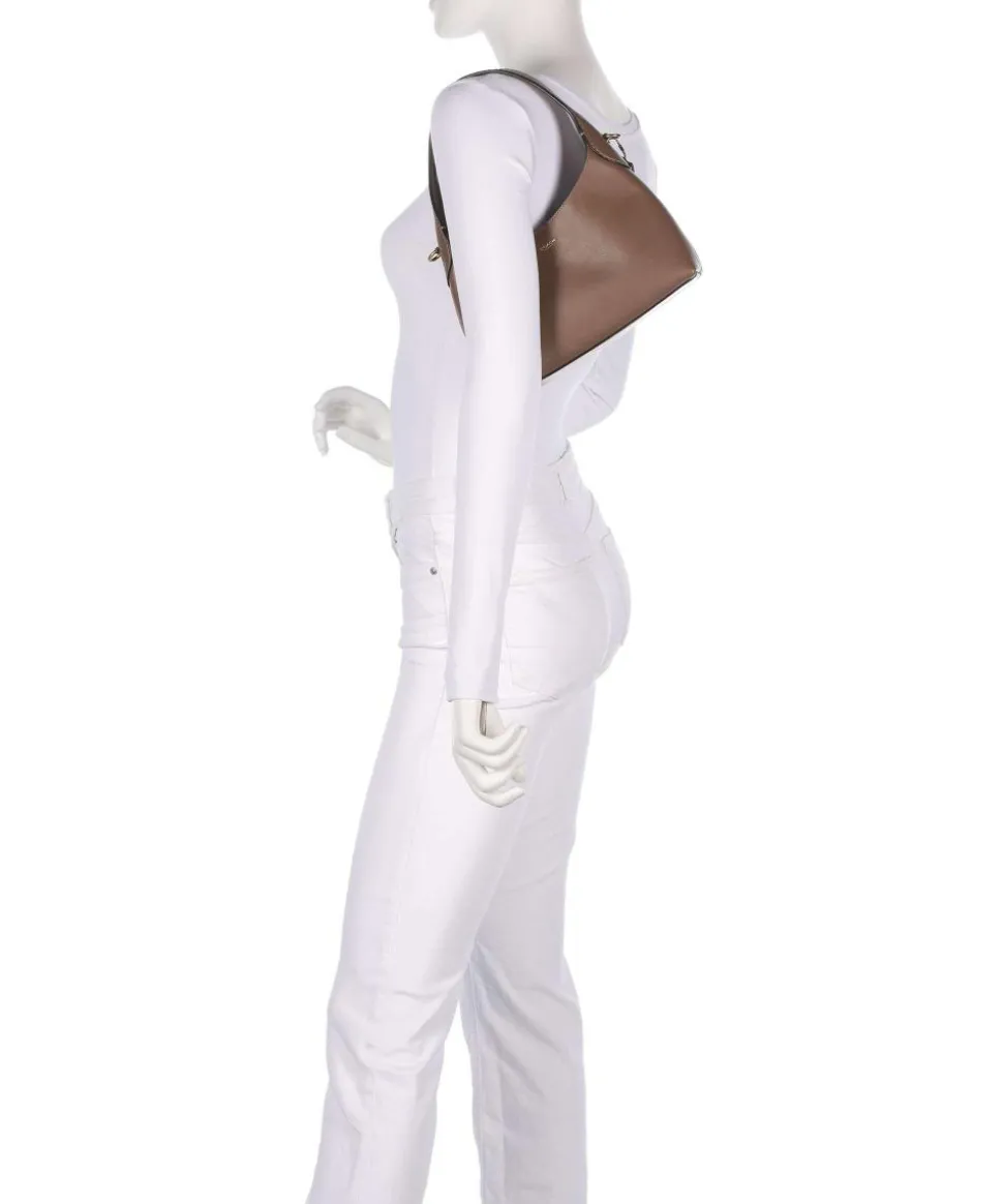 Brooklyn 23 Schultertasche fein genarbtes Leder taupe