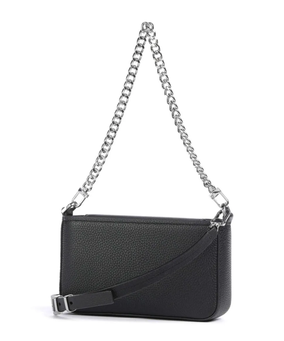 Bryant Small Schultertasche genarbtes Rindsleder schwarz