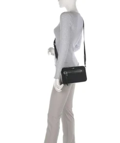 Bryant Umhängetasche fein genarbtes Rindsleder, Polyester schwarz