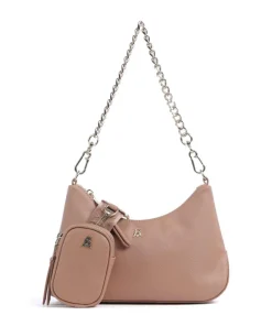 BSIN Schultertasche Lederimitat altrosa