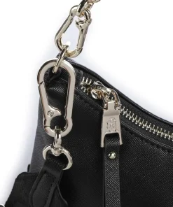 BSIN Schultertasche Lederimitat schwarz