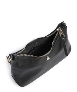 BSIN Schultertasche Lederimitat schwarz