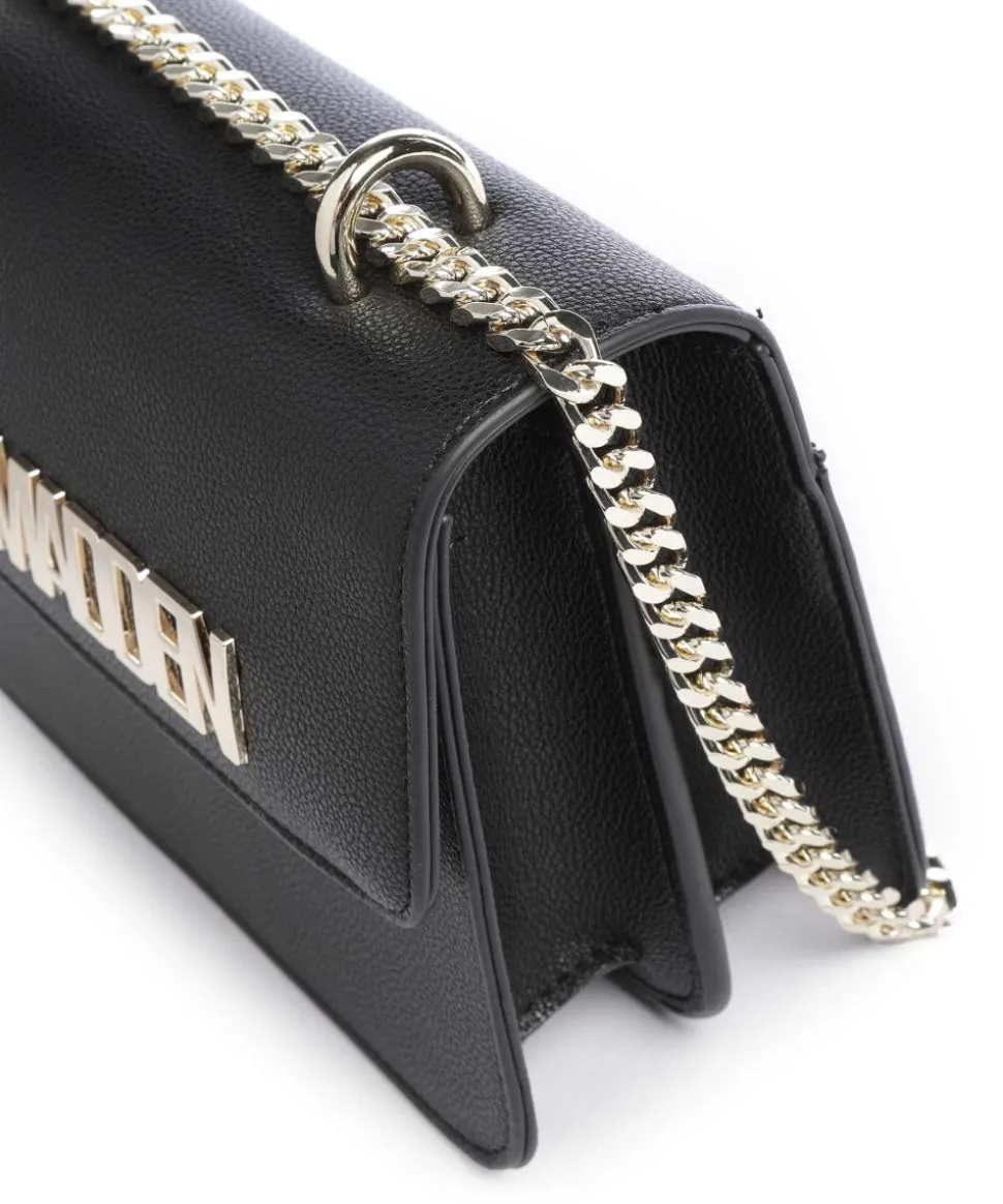 BSTAKES Schultertasche Lederimitat schwarz