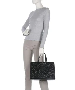 BSTATUSS Handtasche Lederimitat schwarz