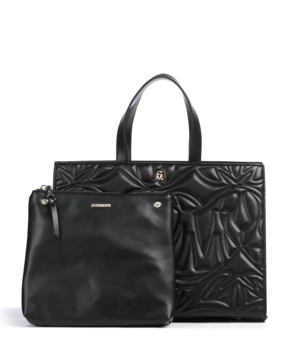 BSTATUSS Handtasche Lederimitat schwarz