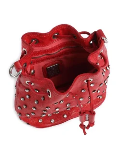 Bucket bag Rindsleder rot