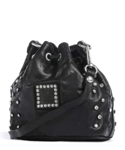 Bucket bag Rindsleder schwarz