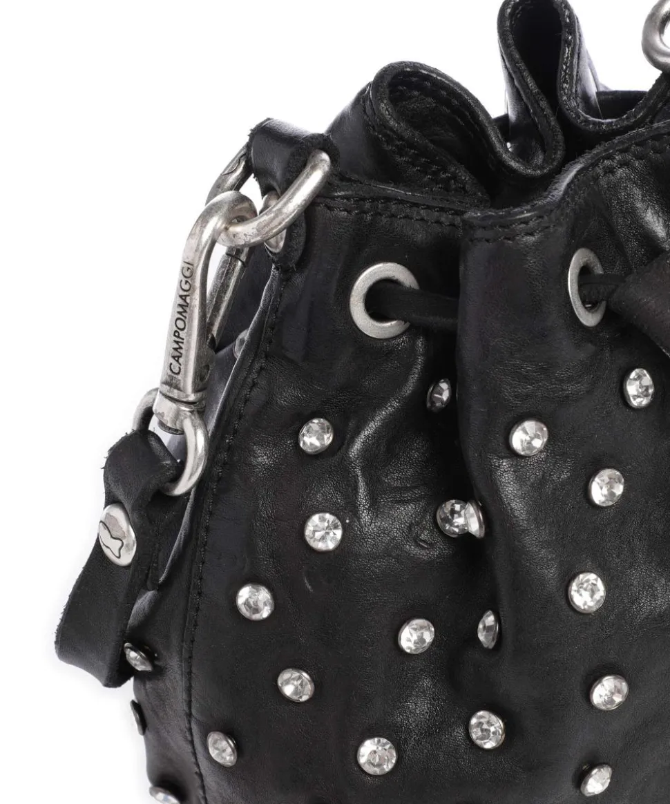 Bucket bag Rindsleder schwarz