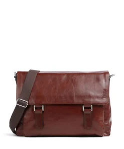 Buddy Kuriertasche Büffelleder cognac