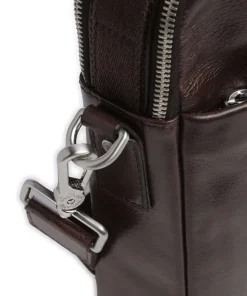 Buddy Umhängetasche Büffelleder dunkelbraun