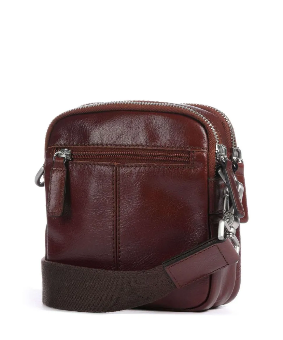 Buddy Umhängetasche Büffelleder cognac