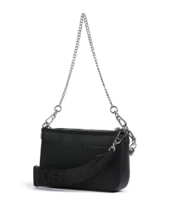 BURGE Schultertasche Lederimitat schwarz