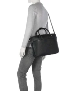 Burin Aktentasche 16″ genarbtes Rindsleder schwarz