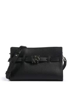 Bushwick Umhängetasche genarbtes Rindsleder schwarz