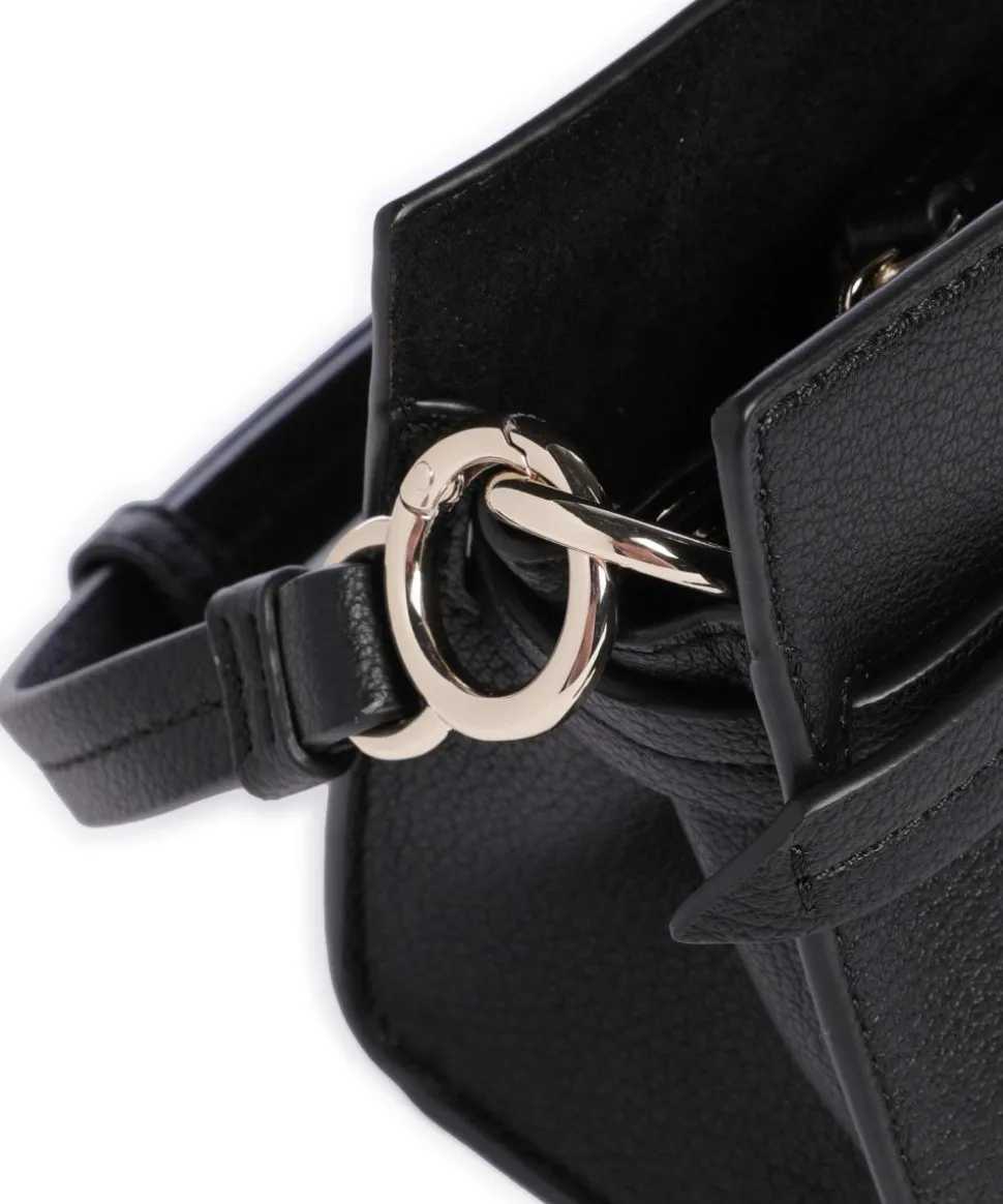 Bushwick Umhängetasche genarbtes Rindsleder schwarz