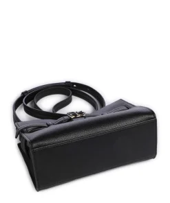 Bushwick Umhängetasche genarbtes Rindsleder schwarz