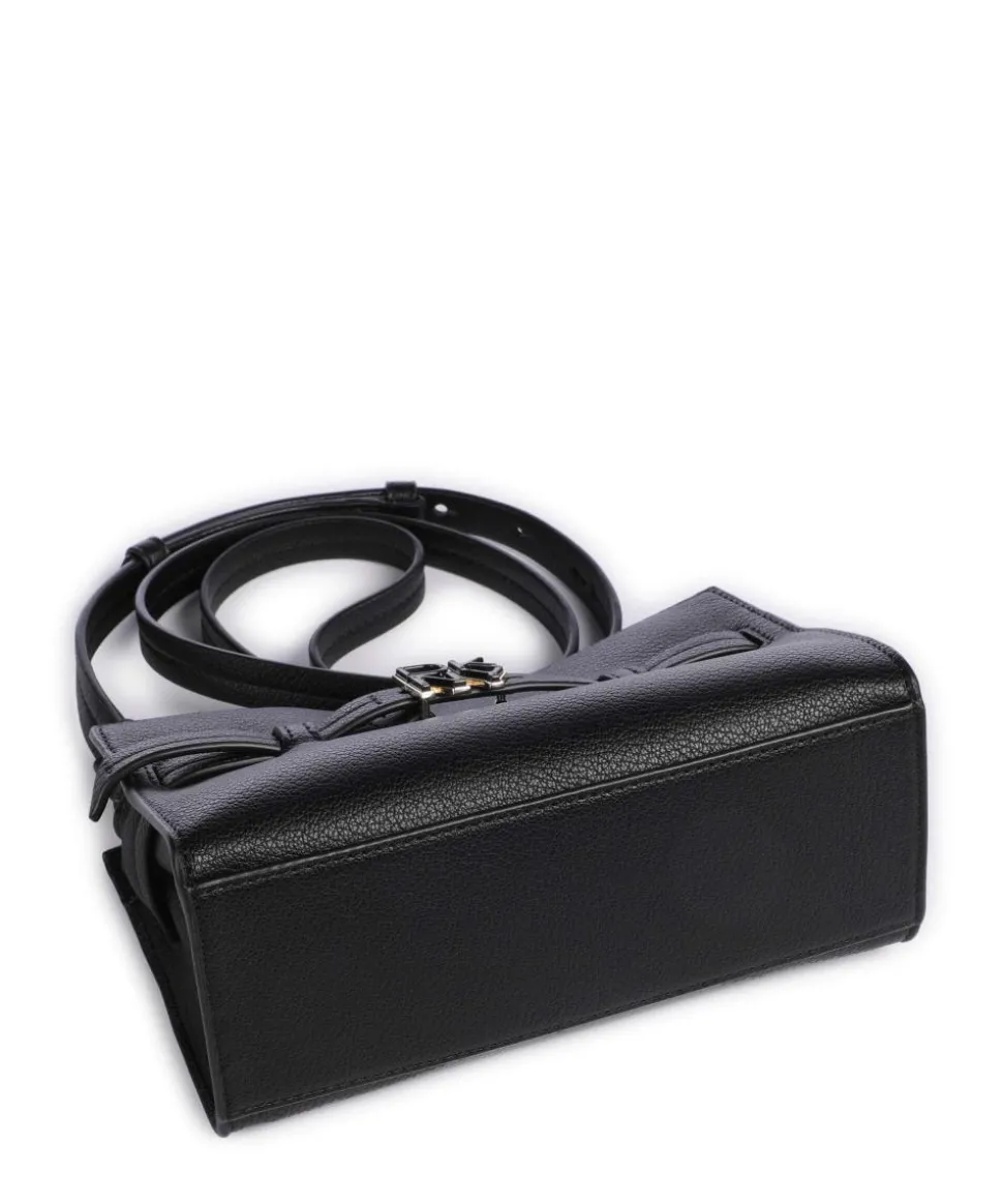 Bushwick Umhängetasche genarbtes Rindsleder schwarz