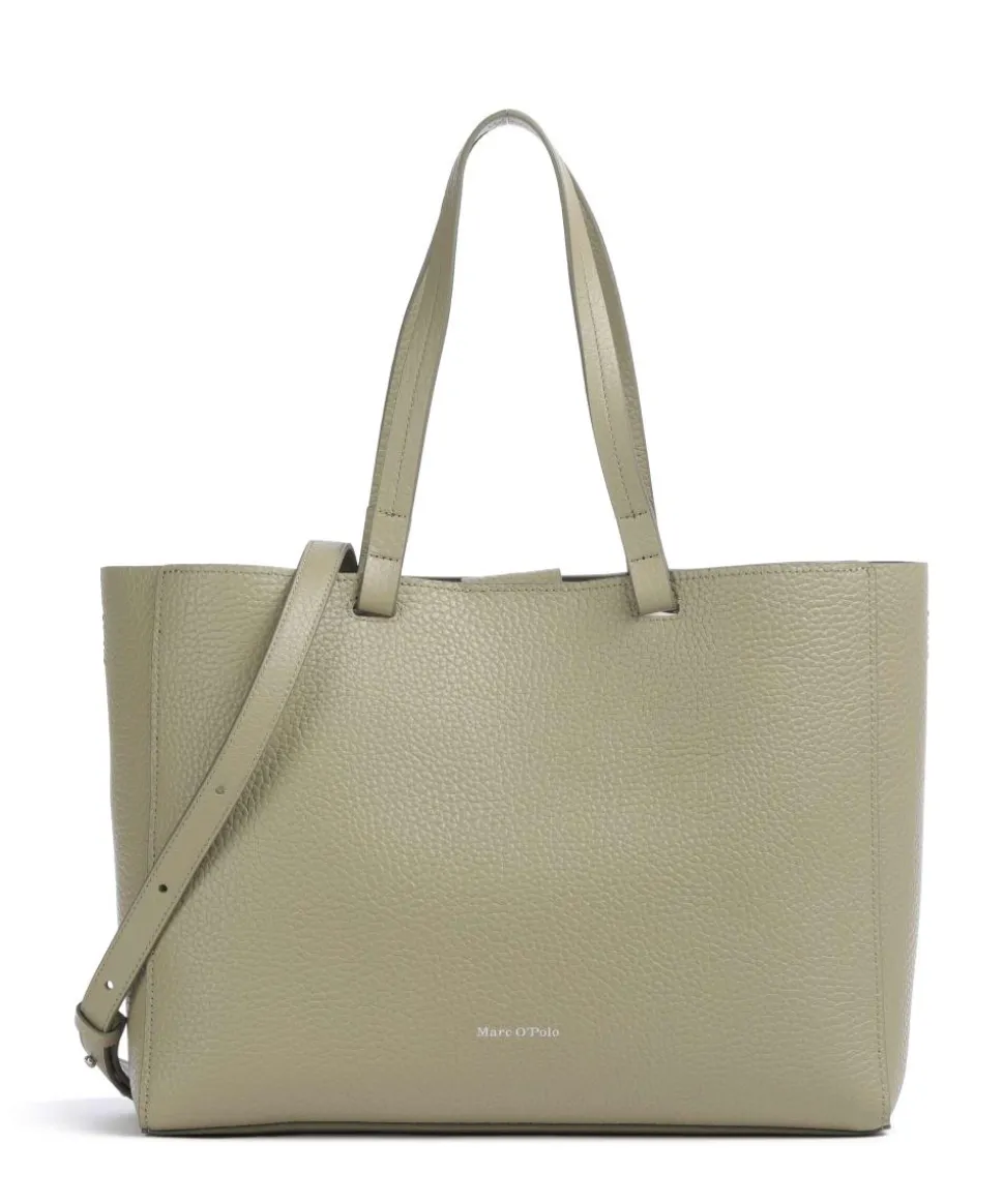 Busin Shopper 14″ genarbtes Rindsleder graugrün