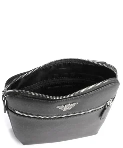 Business Regenerated Umhängetasche Lederimitat schwarz