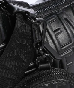 BVEGA Schultertasche Lederimitat schwarz