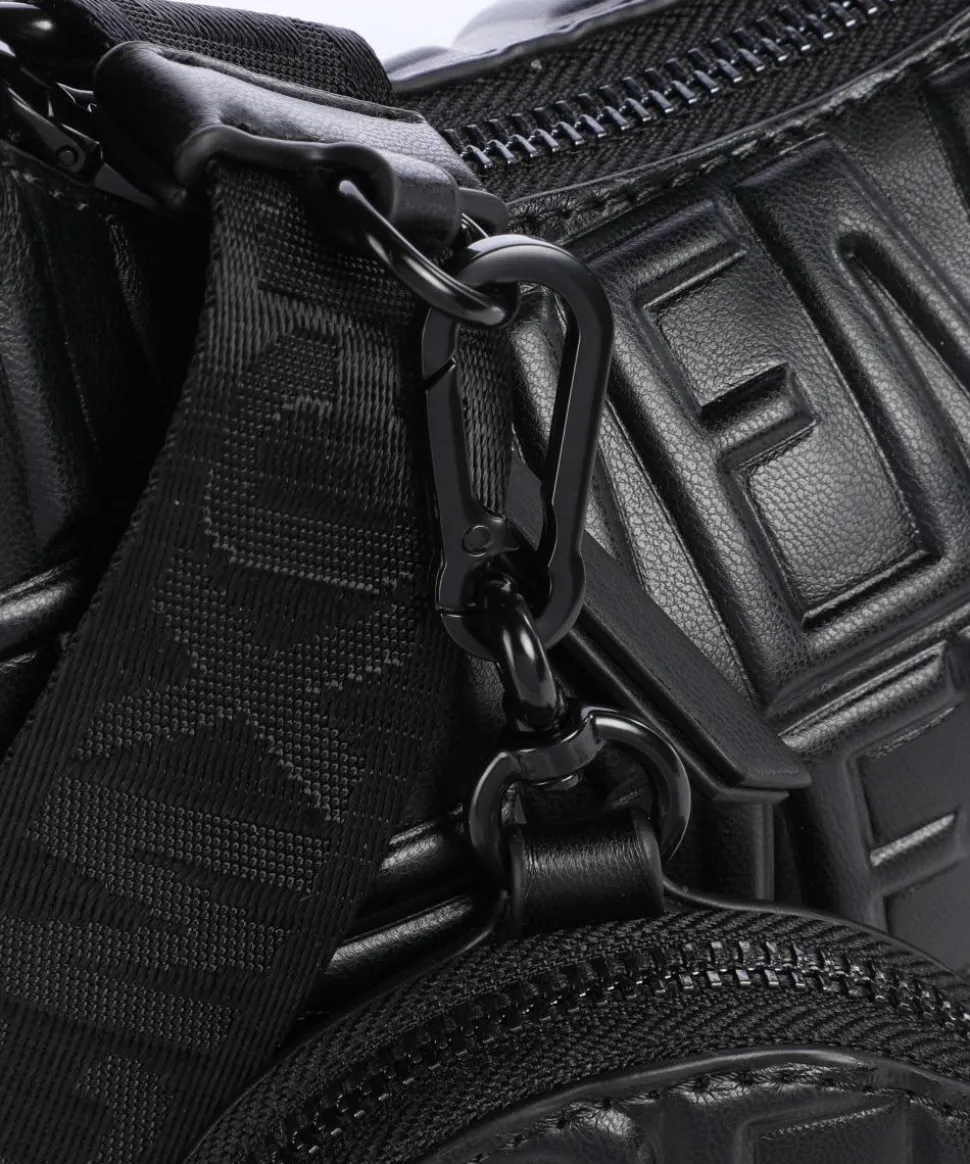 BVEGA Schultertasche Lederimitat schwarz