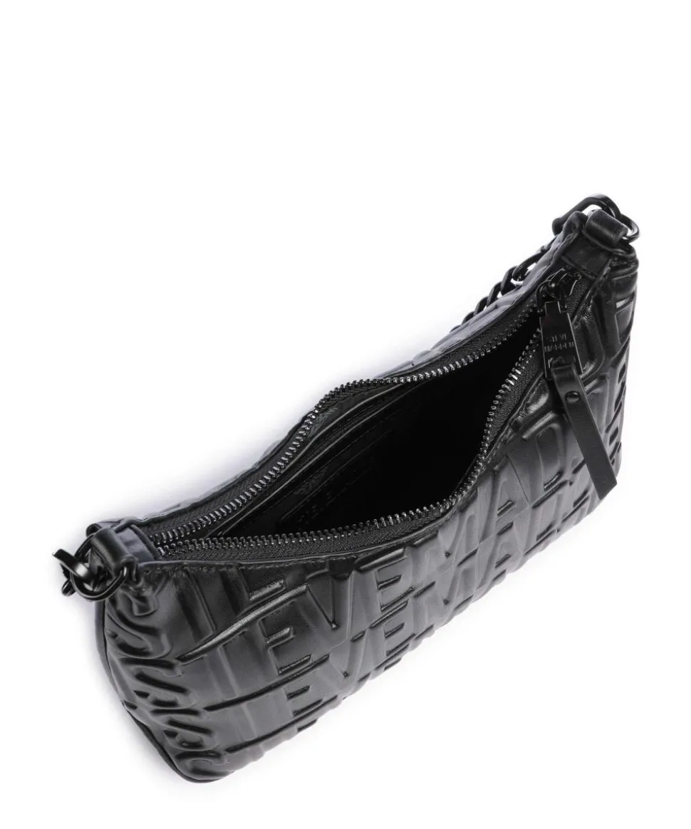 BVEGA Schultertasche Lederimitat schwarz