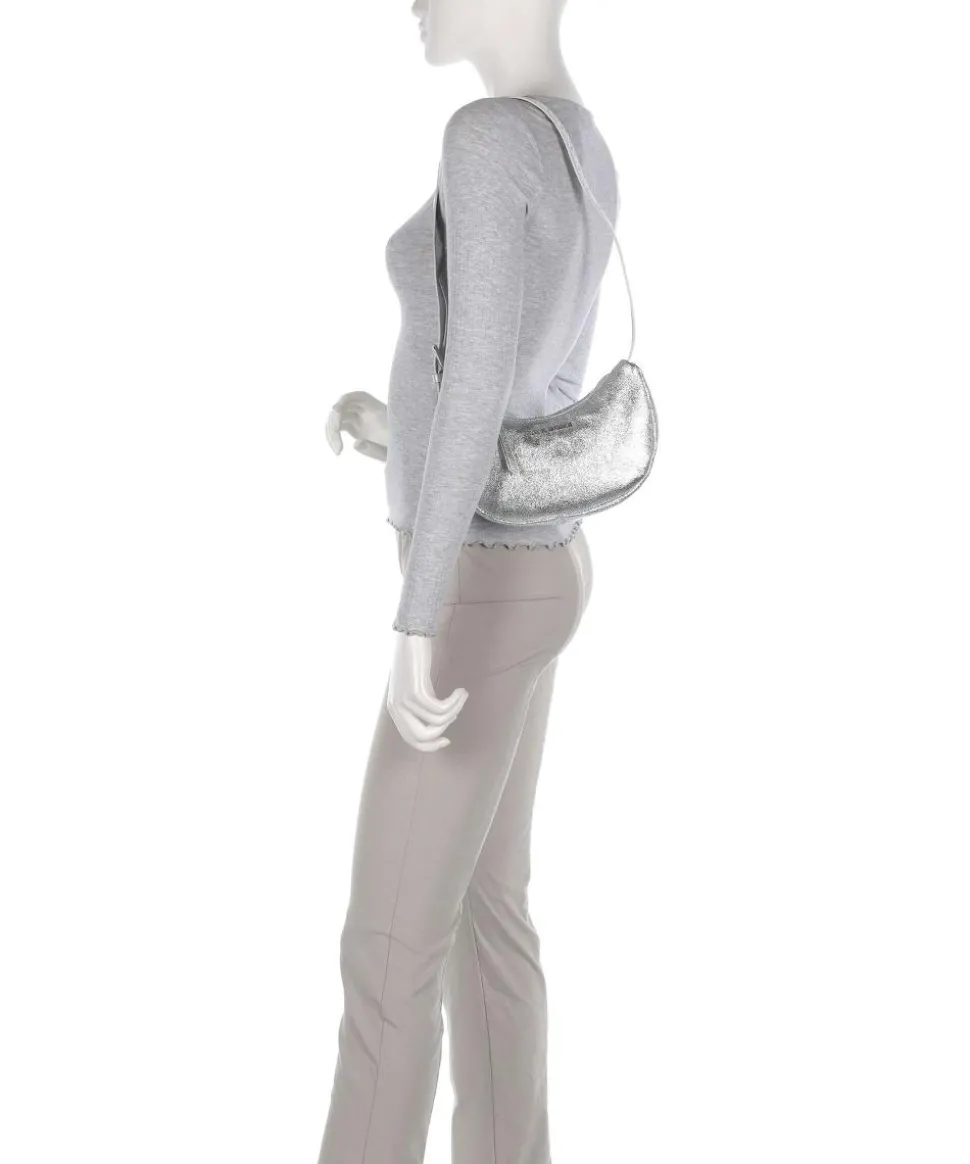 BVESNA Schultertasche Lederimitat silber