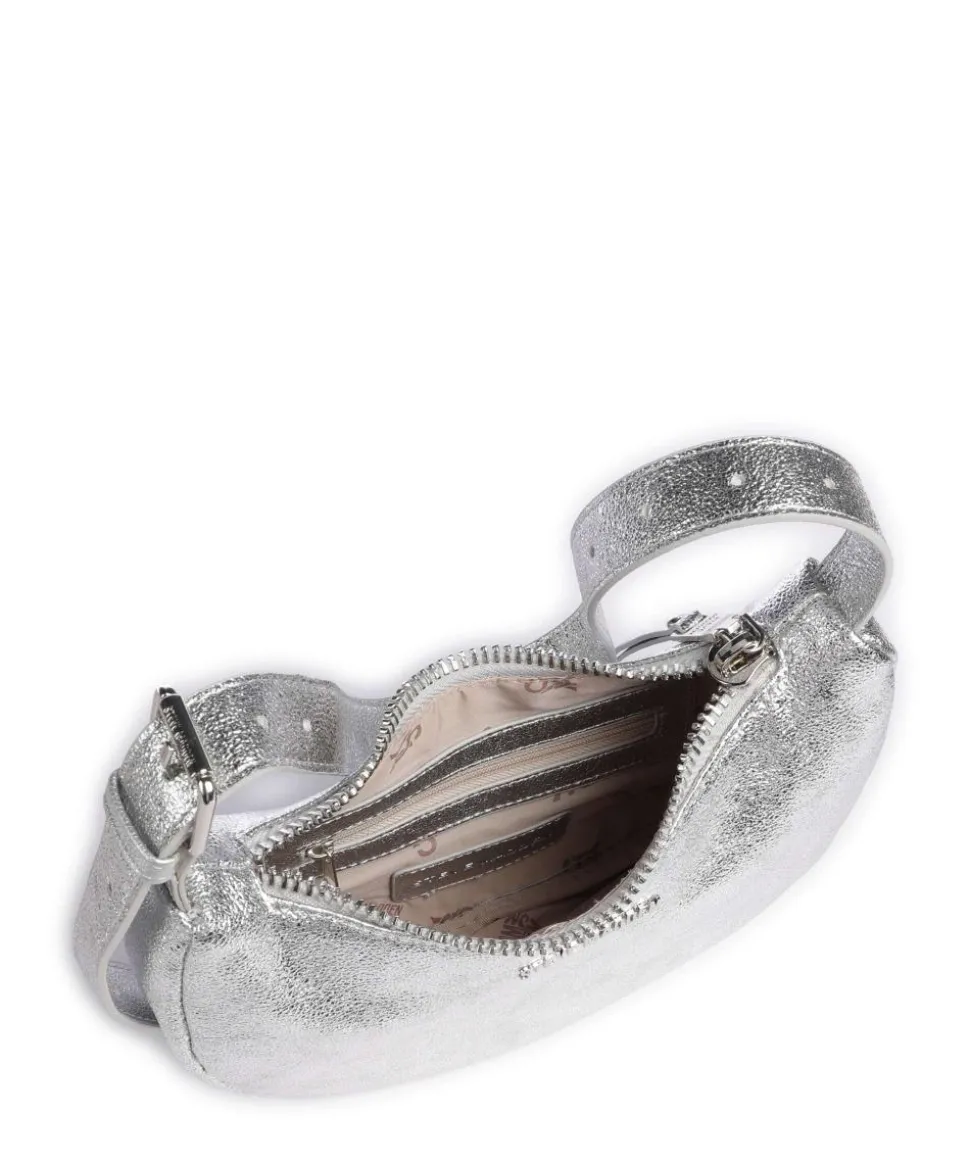 BVESNA Schultertasche Lederimitat silber