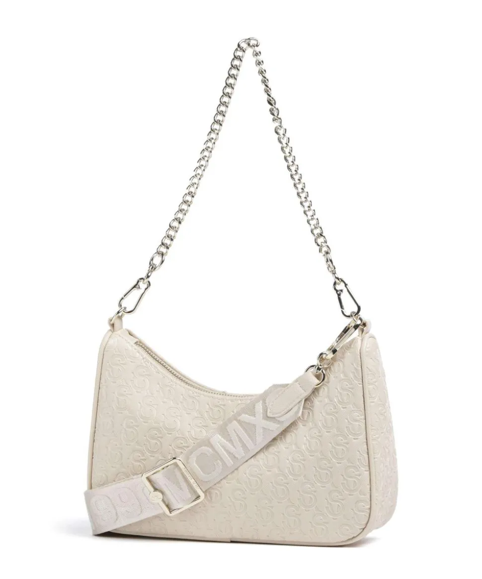 BVICE-E Schultertasche Lederimitat creme